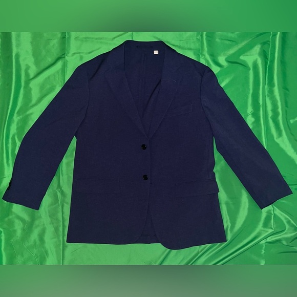 Uniqlo x Marni Men’s Tailored Navy Blue Blazer size Small - Picture 2 of 8
